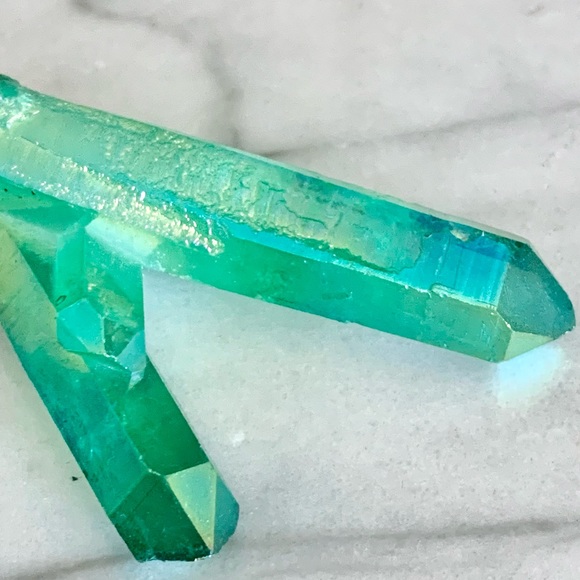 Aura Quartz Crystal Duo - Picture 5 of 14